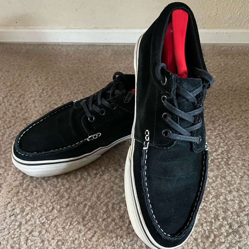 VANS Men's Black leather Shoes